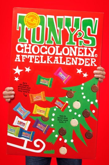 Tony's Chocolonely MEGA Kerst Adventskalender Chocolade 2023